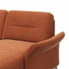 Wohnlandschaft Almyra - Ottomane links, 2,5-Sitzer, Longchair rechts, Stoff, Kupfer – Bild 4