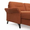Wohnlandschaft Almyra - Longchair links inkl. Bettkasten und Armlehne klappbar, 2,5-Sitzer inkl. Vorziehsitz (motorisch), Ottomane rechts, Stoff, Kupfer – Bild 4