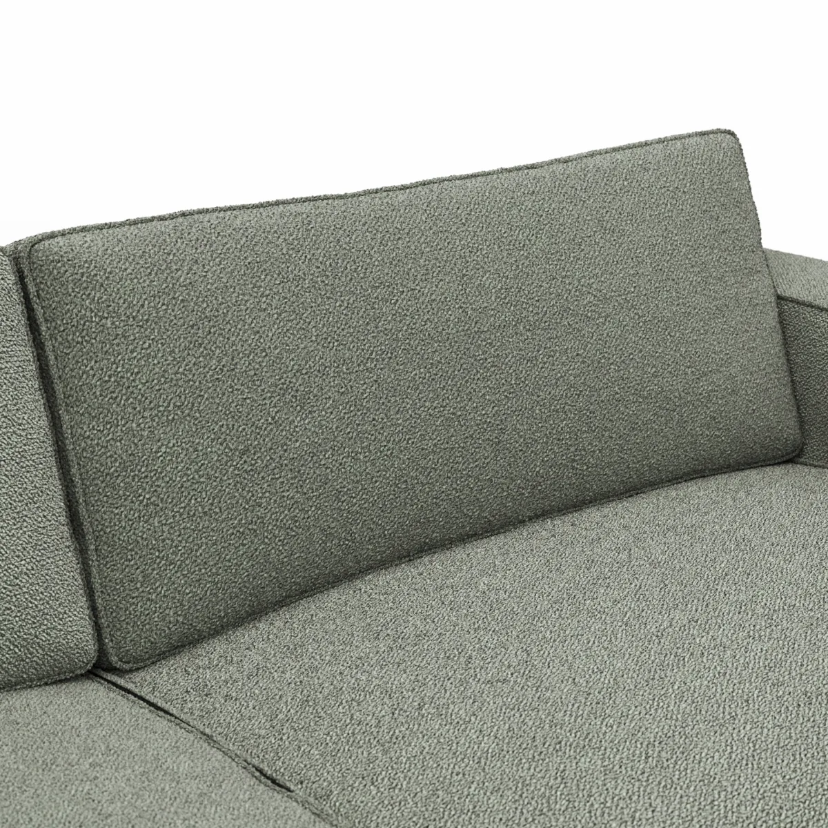Ecksofa Lilaia - 1,5-Sitzer Tief, Ecke, 2-Sitzer rechts, Stoff, Olivgrün – Bild 4