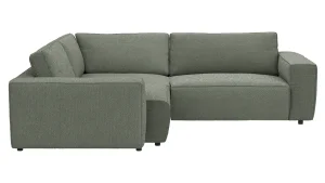 Alternative view of Ecksofa Lilaia - 1,5-Sitzer Tief, Ecke, 2-Sitzer rechts, Stoff, Olivgrün