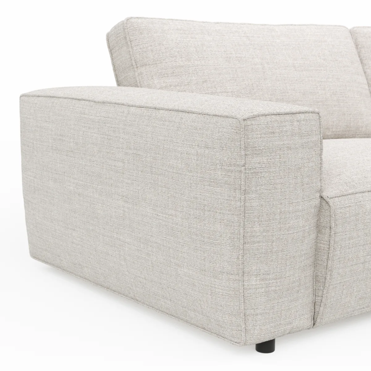 Ecksofa Lilaia - 1,5-Sitzer XL mit Chaise Longue XL rechts, Stoff, Kaschmir – Bild 4