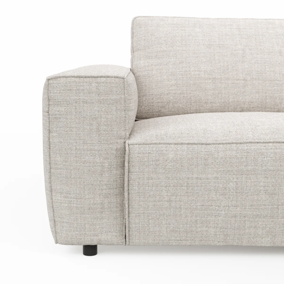 Ecksofa Lilaia - 1,5-Sitzer XL mit Chaise Longue XL rechts, Stoff, Kaschmir – Bild 3