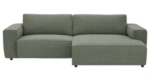 Alternative view of Ecksofa Lilaia - 1,5-Sitzer XL mit Chaise Longue XL rechts, Stoff, Olivgrün