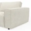 Ecksofa Lilaia - Chaise Longue XL mit 1,5-Sitzer XL rechts, Stoff, Creme – Bild 3