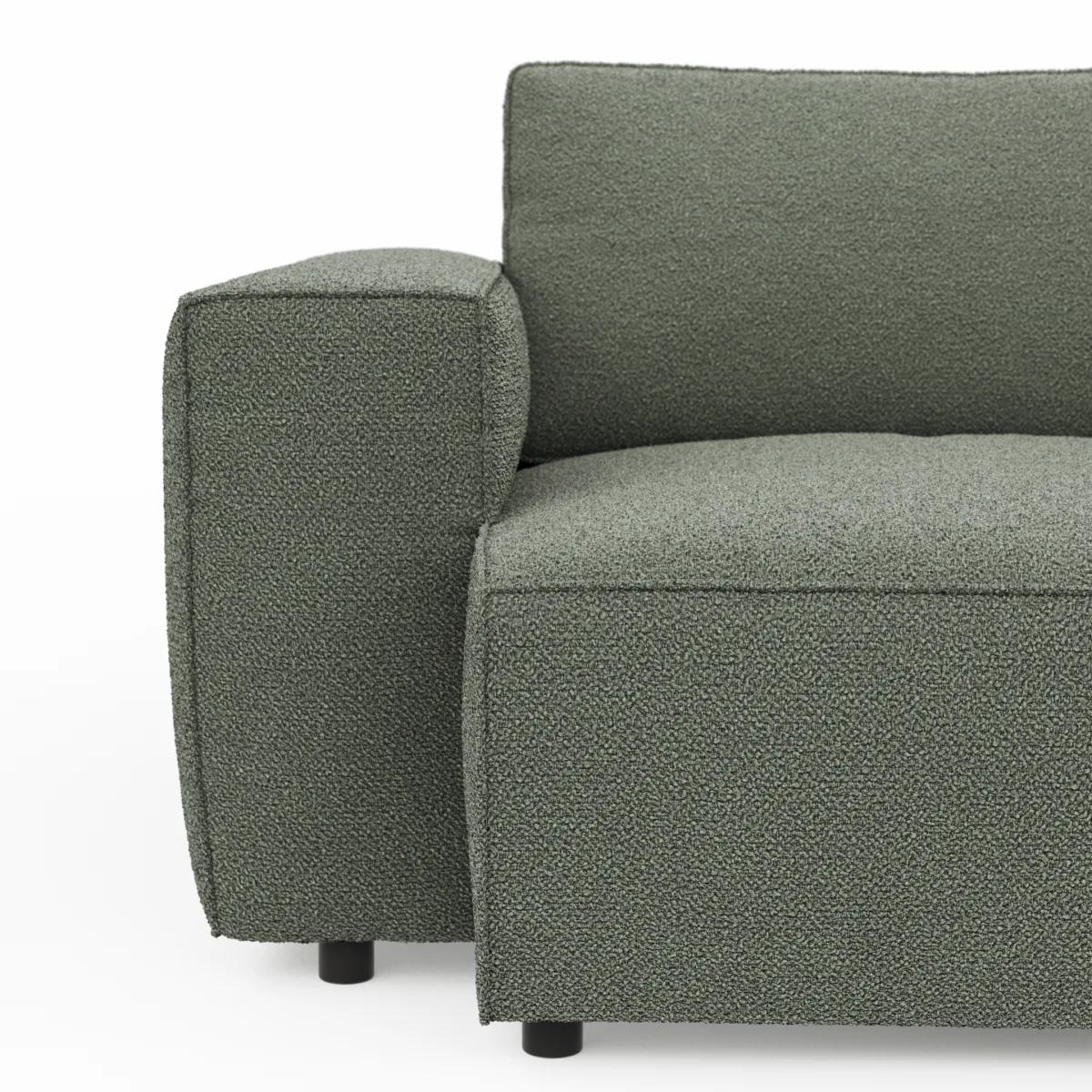 Bigsofa Lilaia - 3-Sitzer Tief, Stoff, Olivgrün – Bild 3