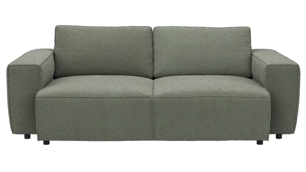 Bigsofa Lilaia - 3-Sitzer Tief, Stoff, Olivgrün – Bild 2