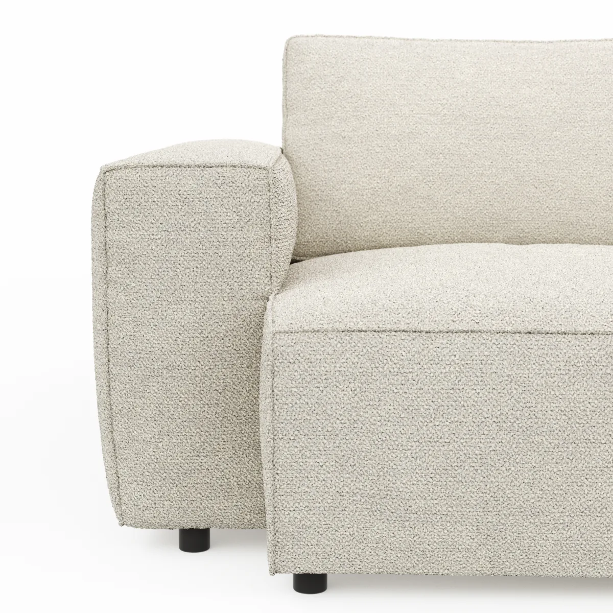 Bigsofa Lilaia - 3-Sitzer Tief, Stoff, Creme – Bild 3