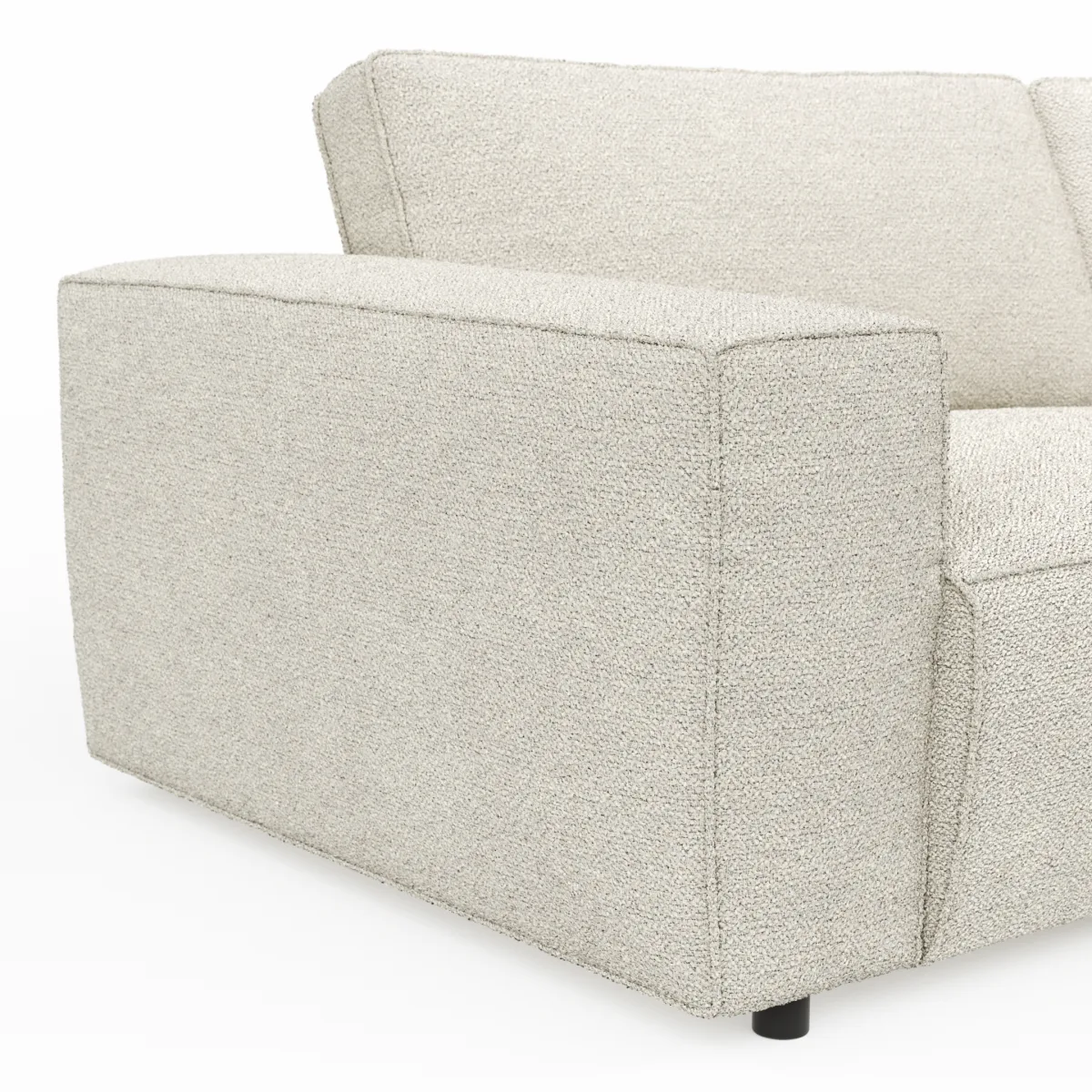 Sofa Lilaia - 1,5-Sitzer XL mit 1,5-Sitzer XL Tief, Stoff, Creme – Bild 3