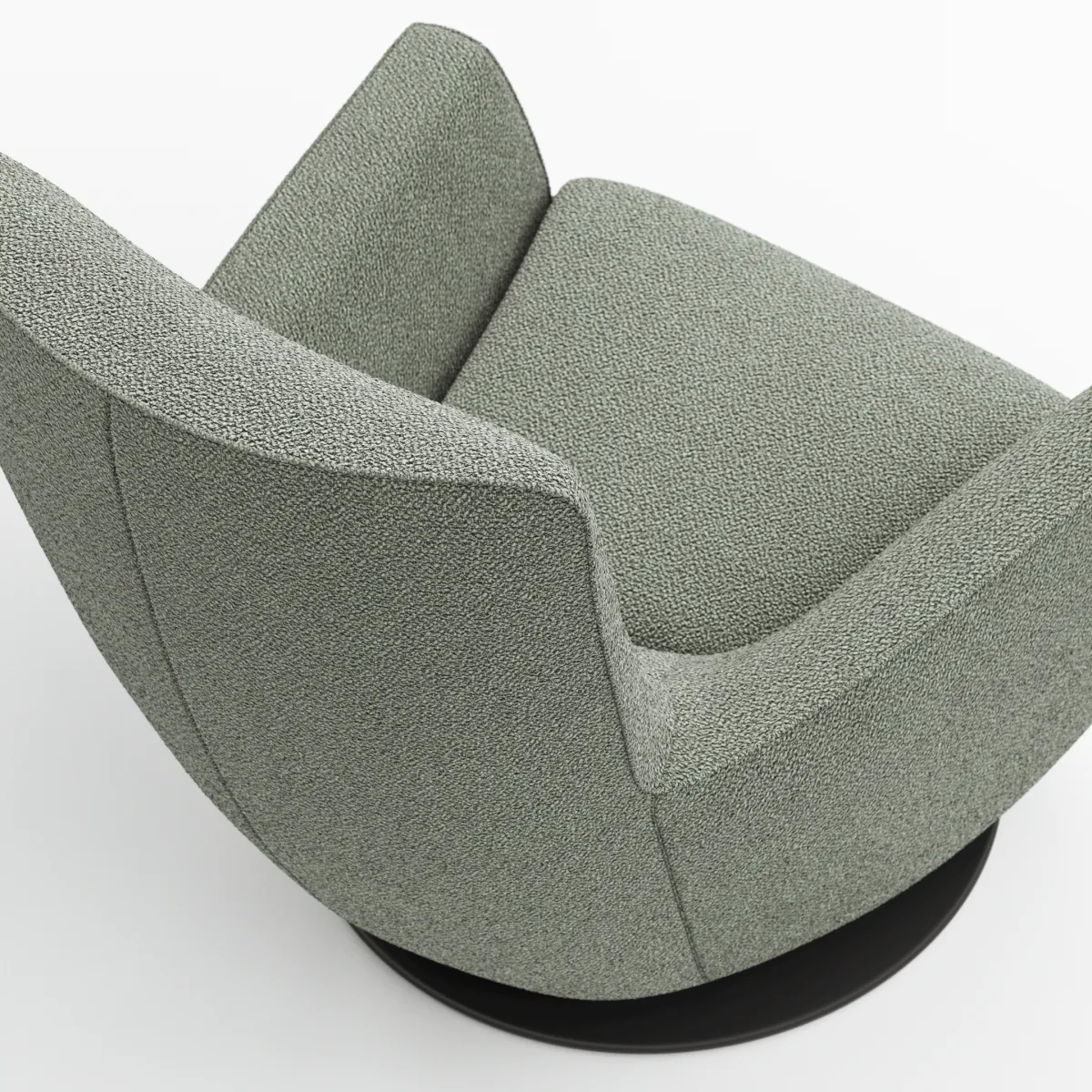 Sessel Lilaia - inkl. Dreh- und Wippfunktion, Stoff, Olivgrün – Bild 4