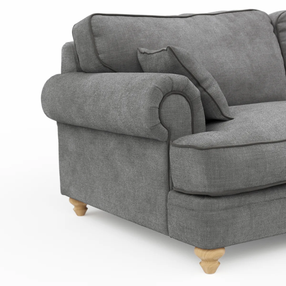 Sofa Mapleton - 3-Sitzer, Stoff, Anthrazit – Bild 3