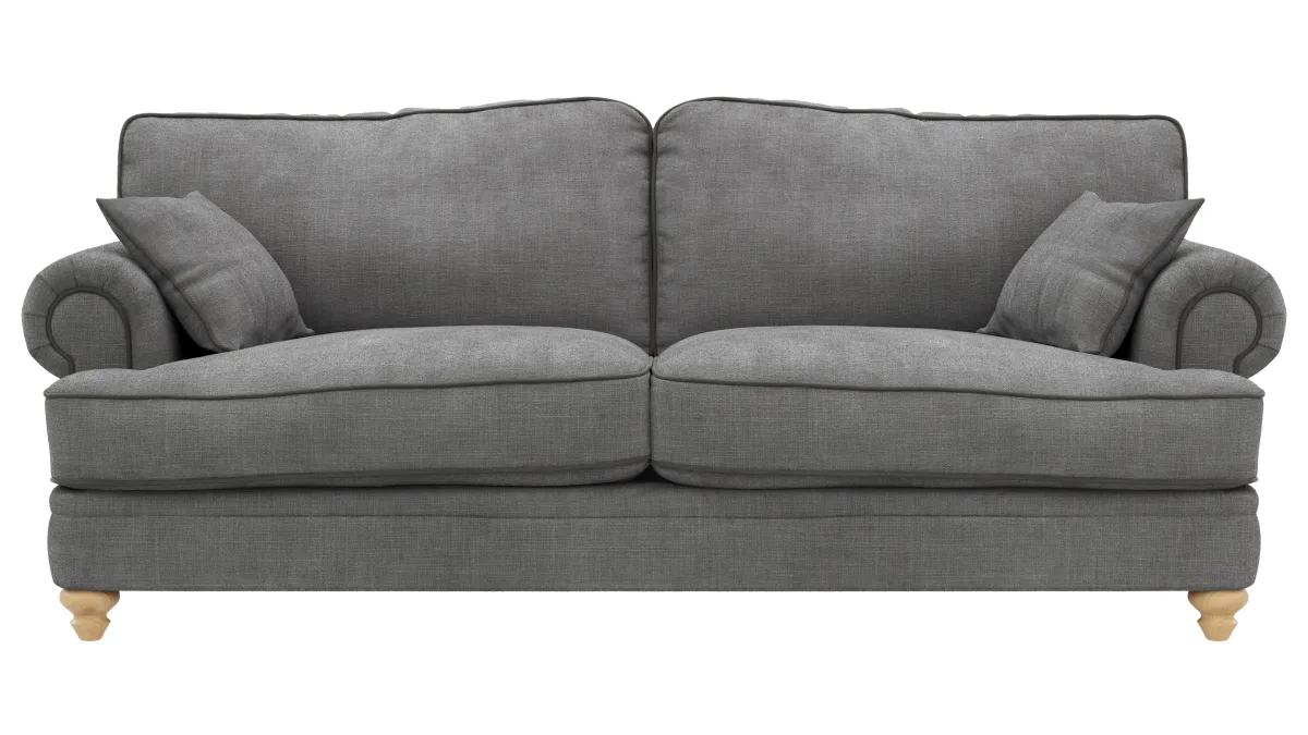 Sofa Mapleton - 3-Sitzer, Stoff, Anthrazit