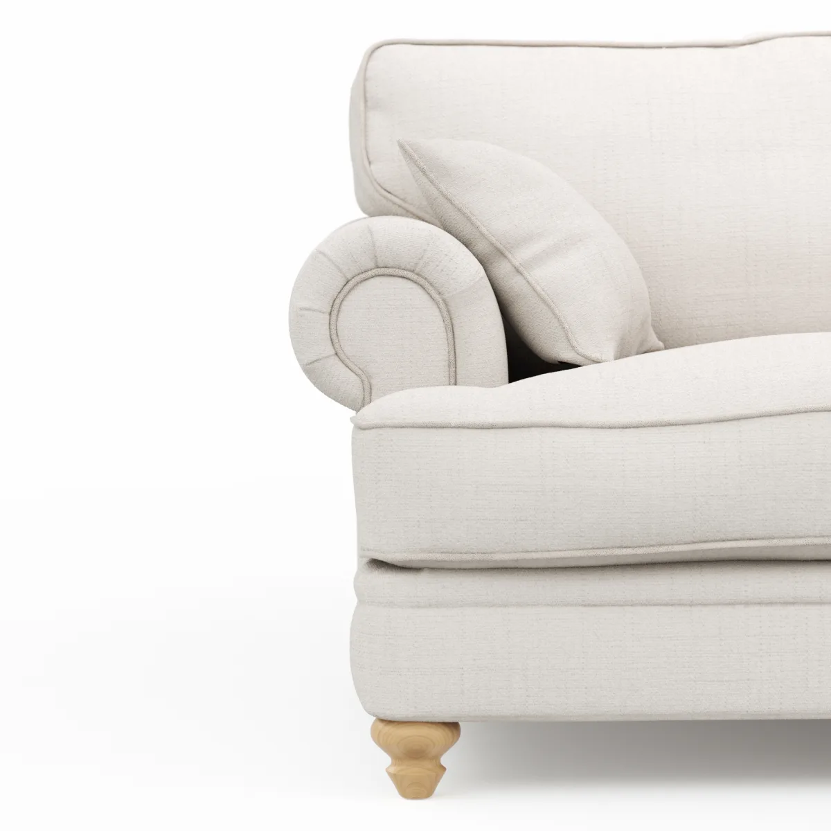 Sofa Mapleton - 3-Sitzer, Stoff, Creme – Bild 3
