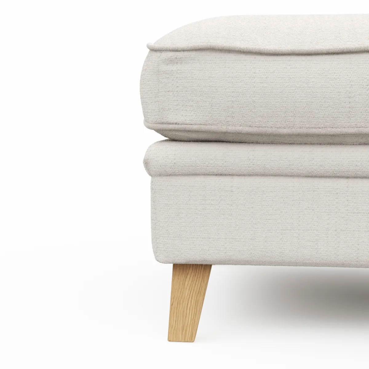 Hocker Mapleton - Stoff, Creme – Bild 3