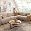 Ecksofa Lilaia - 3-Sitzer XL links, Ecke mit 1,5-Sitzer XL Tief, Stoff, Kaschmir – Bild 6