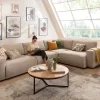 Ecksofa Lilaia - 3-Sitzer XL links, Ecke mit 1,5-Sitzer XL Tief, Stoff, Kaschmir – Bild 5