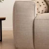 Ecksofa Lilaia - 3-Sitzer XL links, Ecke mit 1,5-Sitzer XL Tief, Stoff, Kaschmir – Bild 4