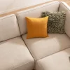 Ecksofa Lilaia - 3-Sitzer XL links, Ecke mit 1,5-Sitzer XL Tief, Stoff, Kaschmir – Bild 3