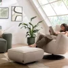 Sessel Lilaia - inkl. Dreh- und Wippfunktion, Stoff, Creme – Bild 6