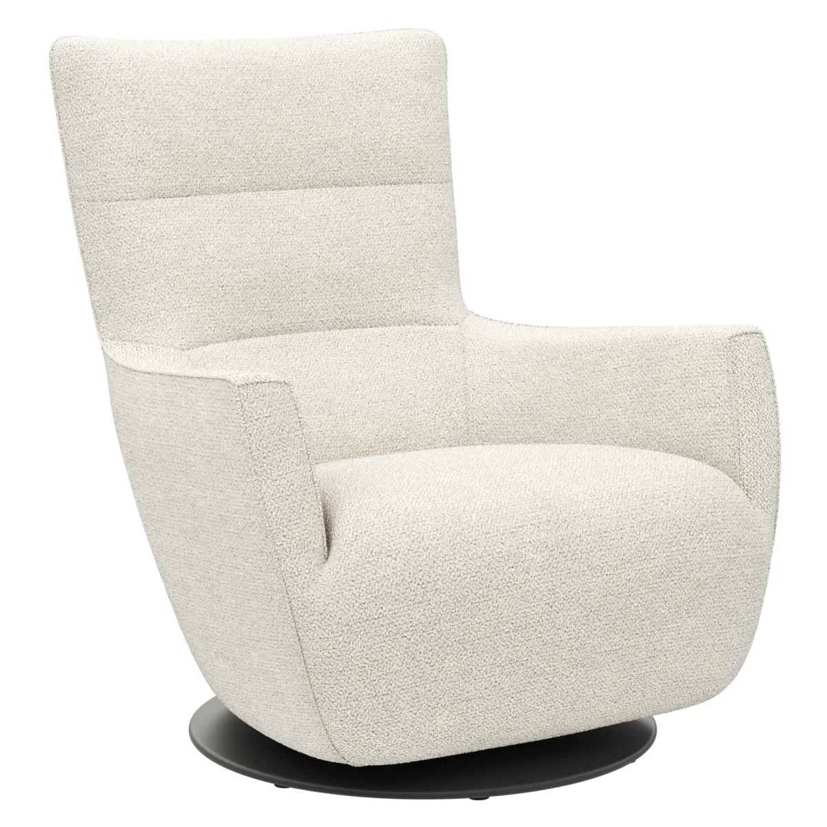 Sessel Lilaia - inkl. Dreh- und Wippfunktion, Stoff, Creme – Bild 2