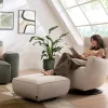 Hocker Lilaia - Stoff, Creme – Bild 3