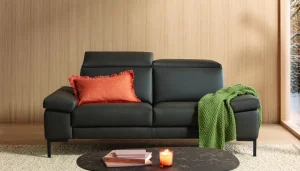 Couchtisch Venus - BHT ca. 100x37x70 cm, HPL, Schwarz marmoriert