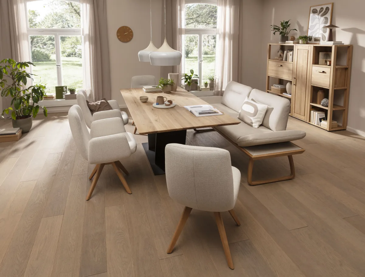 Stuhl Kamari - Stoff, Beige – Bild 4
