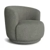 Sessel Yaroma - drehbar, Stoff, Schlamm