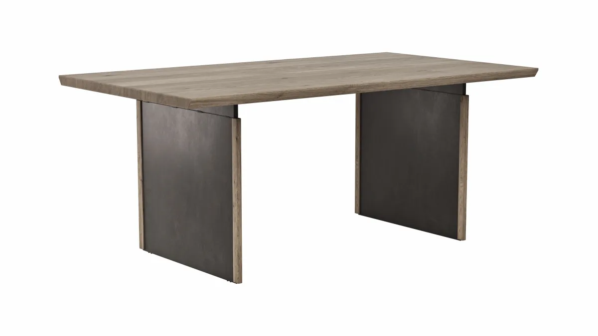 Esstisch Bakersfield - LB ca. 180x100 cm, Asteiche massiv, barrique