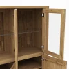 Highboard Bakersfield - Rückwand mit Holzschindeln, Asteiche massiv, geölt – Bild 3