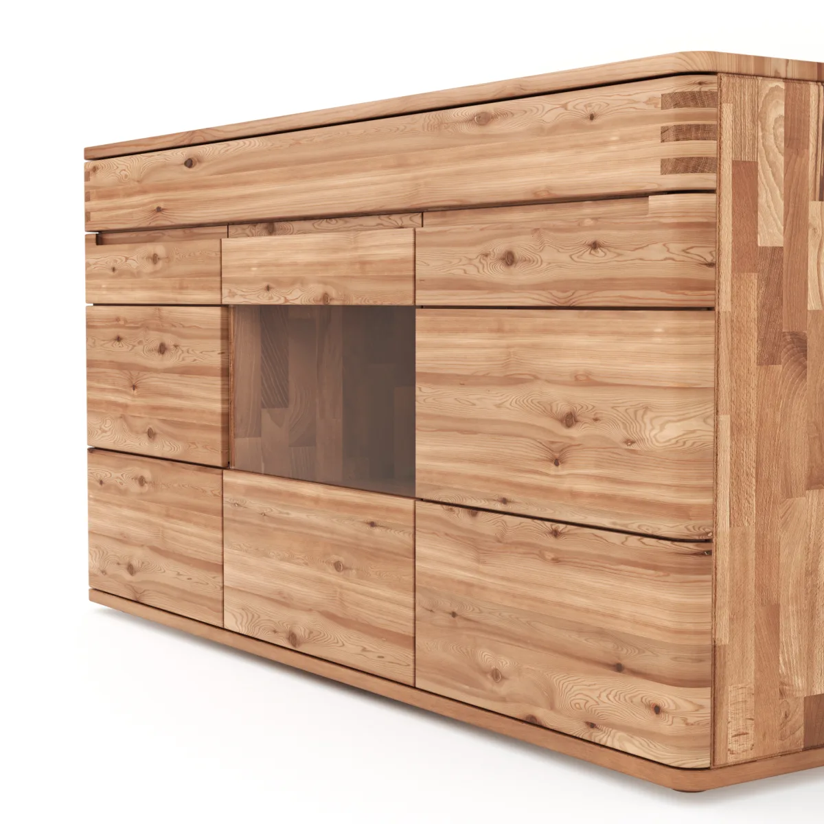 Sideboard Cartago Soft - Astbuche massiv, natur geölt – Bild 3