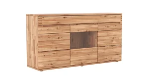 Sideboard Cartago Soft - Astbuche massiv, natur geölt
