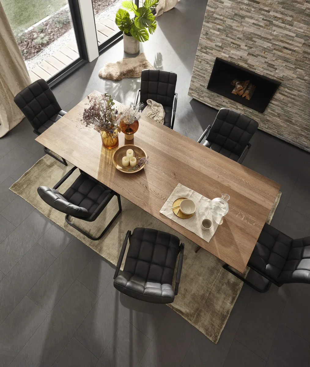 Esstisch Bakersfield - LB ca. 240x100 cm, Asteiche massiv, barrique – Bild 5