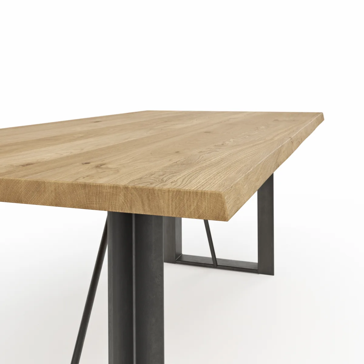 Esstisch Bakersfield - LB ca. 180x100 cm, Asteiche massiv, geölt – Bild 3
