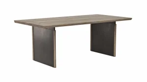 Esstisch Bakersfield - LB ca. 200x100 cm, Asteiche massiv, barrique