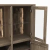 Highboard Bakersfield - inkl. Beleuchtung, Rückwand mit Holzschindeln, Asteiche, Barrrique – Bild 3