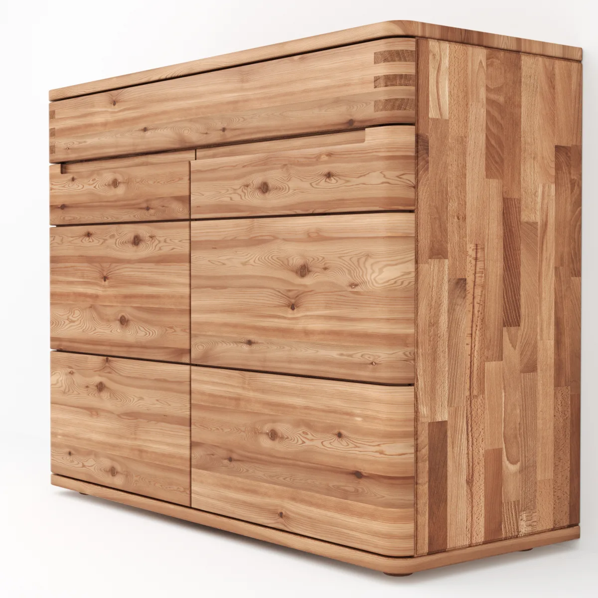 Sideboard Cartago Soft - Astbuche massiv, natur geölt – Bild 2