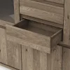 Highboard Bakersfield - sichtbare Rückwand geschroppt, Asteiche massiv, barrique – Bild 3