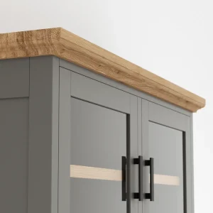 Alternative view of Highboard Litchfield Oak - Stone, Non-Antique / Nature Oil