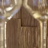 Highboard Bakersfield - inkl. Beleuchtung, Rückwand mit Holzschindeln, Asteiche massiv, geölt – Bild 2