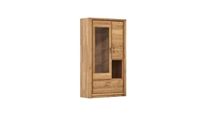 Vitrine Farmingdale - Eiche massiv, natur geölt