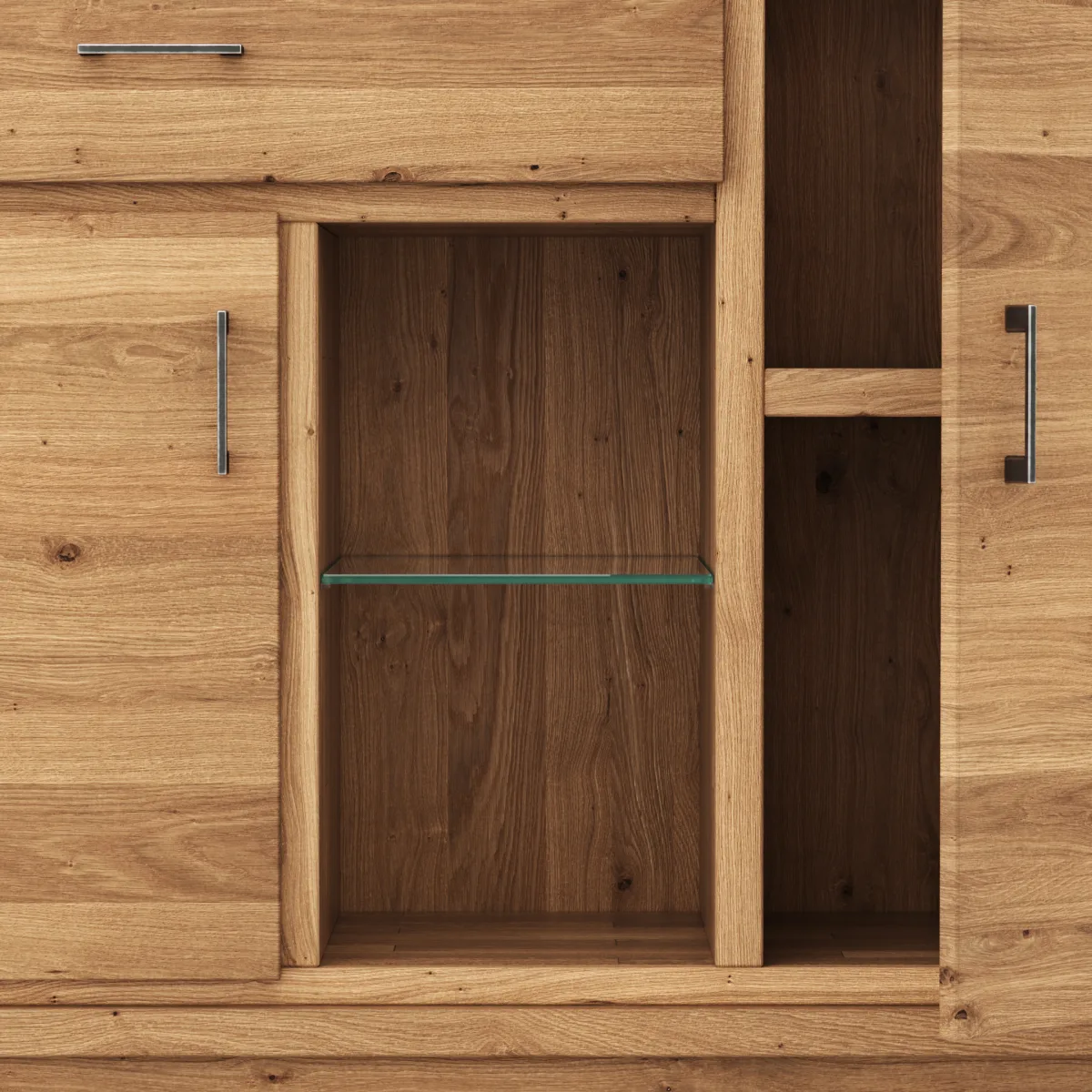 Highboard Farmingdale - Eiche massiv, natur geölt – Bild 3