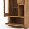 Vitrine Farmingdale - Eiche massiv, natur geölt – Bild 3