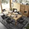 Highboard Farmingdale - Eiche massiv, natur geölt – Bild 5