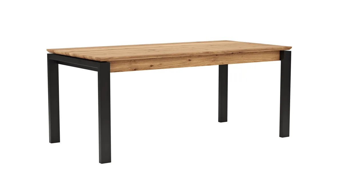 Esstisch Farmingdale - ausziehbar, LB ca. 180x90 cm, Eiche massiv, natur geölt