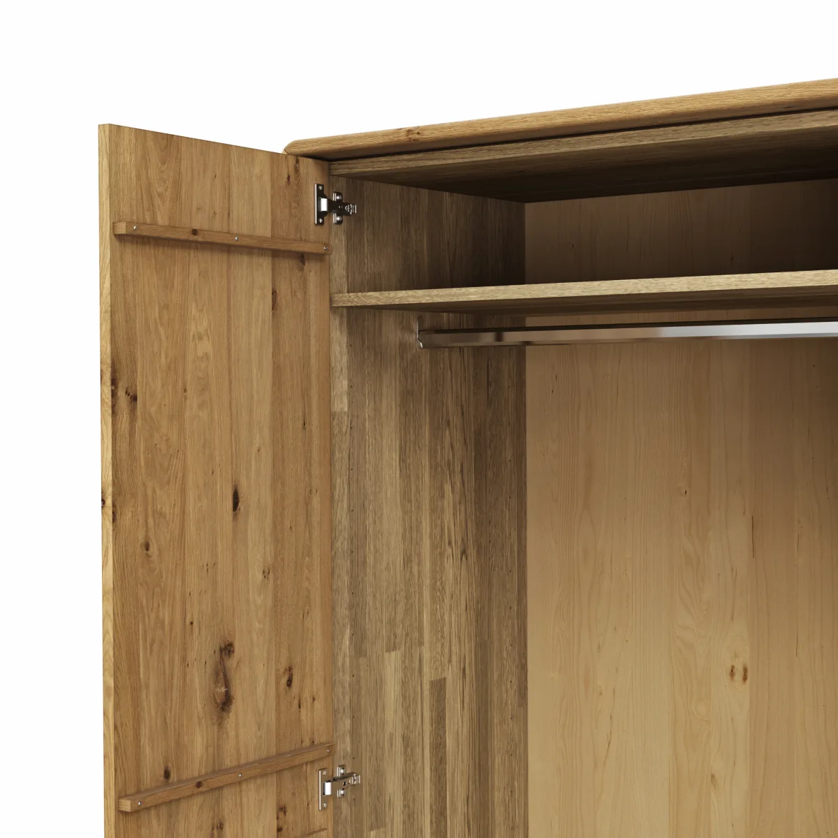 Drehtürenschrank Baltimore - inkl. Passepartout, B ca. 297 cm, Wildeiche massiv – Bild 2
