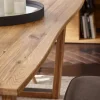 Esstisch Belfast - LB ca. 220x100 cm, Eiche massiv, mit Metalleinlage im Gestell – Bild 2