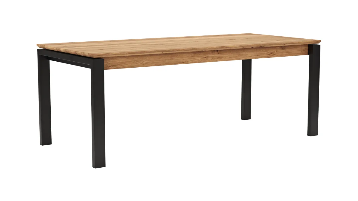 Esstisch Farmingdale - ausziehbar, LB ca. 200x90 cm, Eiche massiv, natur geölt
