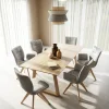 Esstisch Belfast - LB ca. 220x100 cm, Eiche massiv, Legno, Trapezgestell – Bild 4