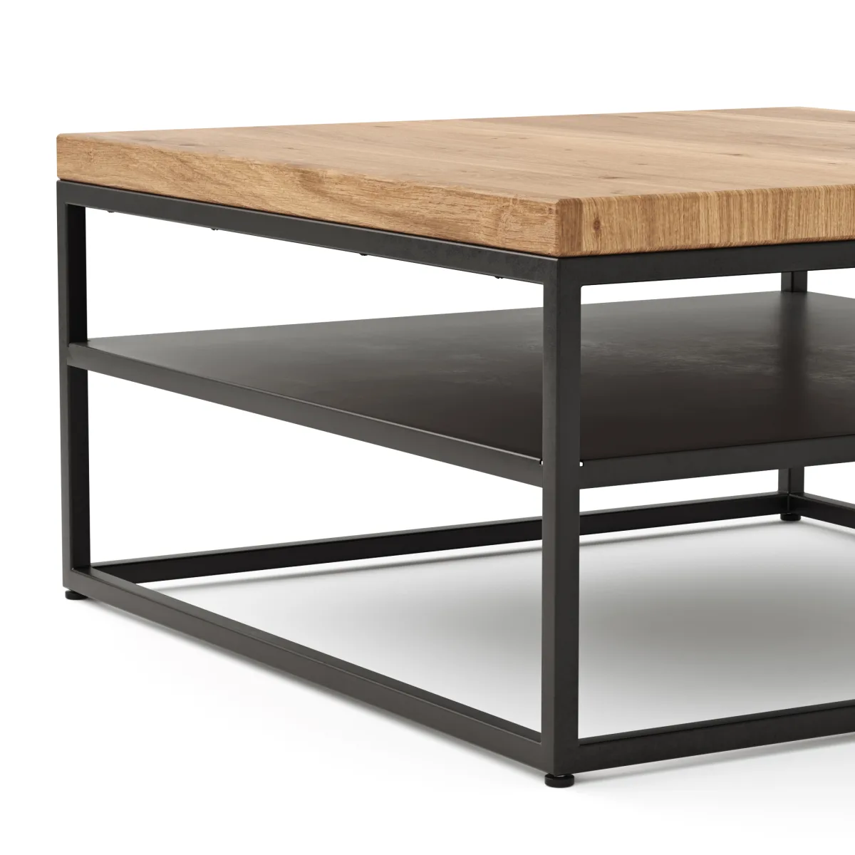 Couchtisch Farmingdale - LBH ca. 80x80x40 cm, Eiche massiv, natur geölt – Bild 3