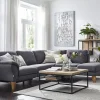 Couchtisch Farmingdale - LBH ca. 80x80x40 cm, Eiche massiv, natur geölt – Bild 4